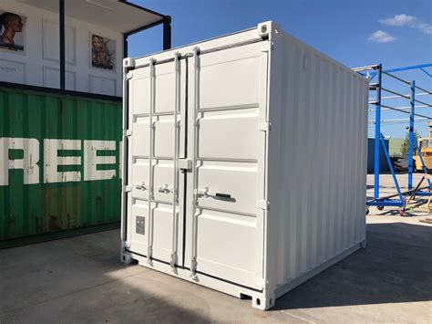 Stylish White Shipping Container