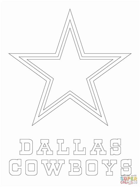 Dallas Cowboys Logo Coloring Page At Getdrawings Free Download
