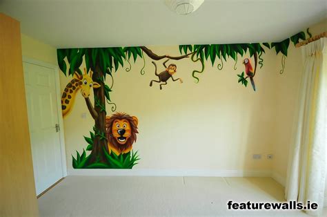 Boys Room Jungle Mural Nursery Mural Kids Room Murals
