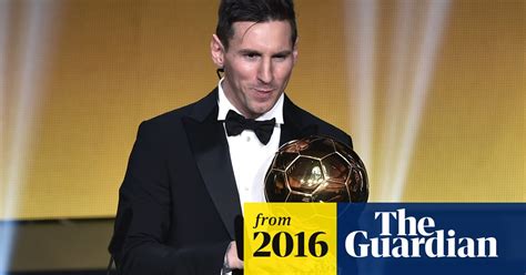lionel messi wins ballon d or for record fifth time ballon d or the guardian