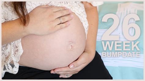 Pregnant Belly Button Pop 26 Week Bumpdate Youtube