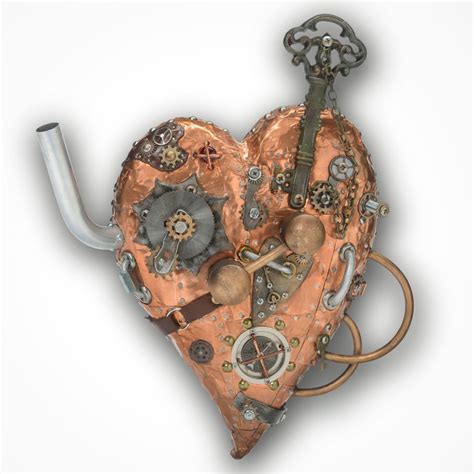 Heart Unlocked Metal Wall Art Steampunk Art Steampunk Art Metal