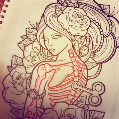 Sketch Tattogwendolyn Neotraditional Drawing Drawings Creative Tattoos