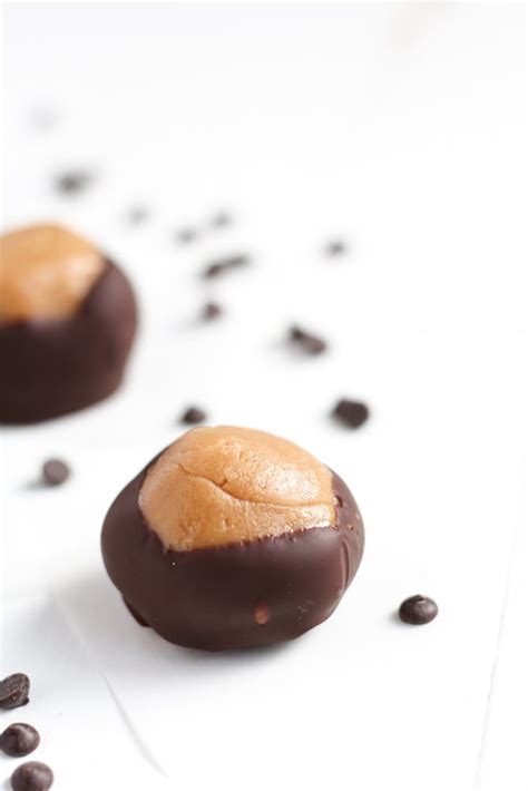 Place the balls on a cookie sheet covered with wax paper and freeze until ready to dip in chocolate. Healthy Buckeye Balls Recipe (Made with 3-Ingredients ...