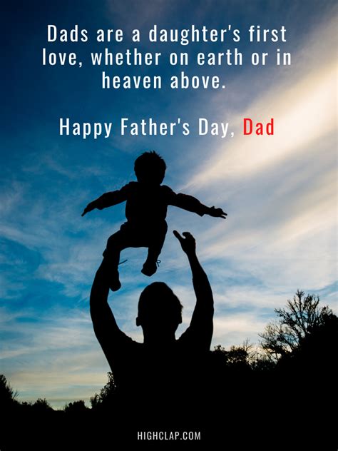 Dads Are A Daughters First Love Whether On Earth Or In Heaven Above