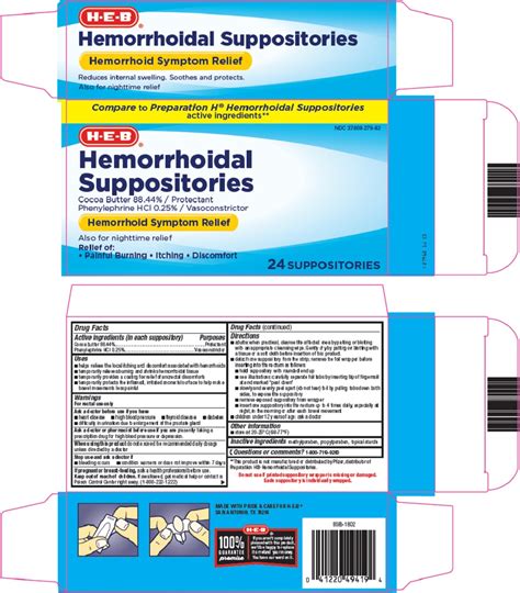 hemorrhoidal cocoa butter phenylephrine hcl suppository