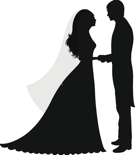 Vector Transparente Png Y Svg De Parejas Casadas Silueta Matrimonio