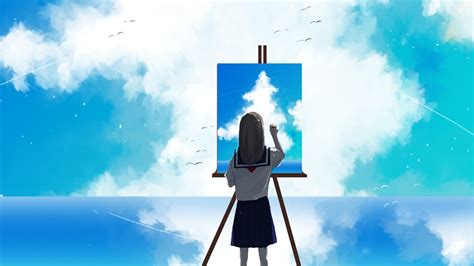 Anime Girl Painter