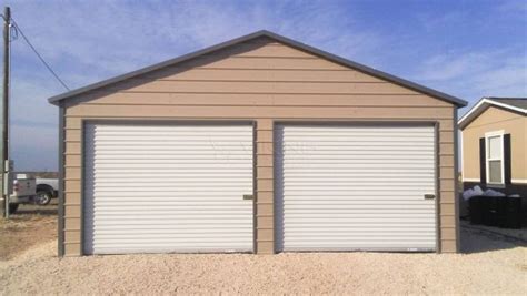 30x51x12 Enclosed Metal Garage With Lean To
