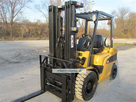 2005 Cat P6000 Forklift Lift Truck Hilo Fork Pneumatic 6 000lb