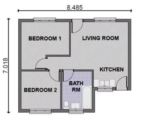 Simple Two Bedroom House Plans In Kenya Ke