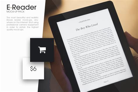 Ebook Reader Mock-Up Pack ~ Product Mockups ~ Creative Market