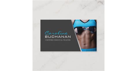 Certified Personal Trainer Business Card Zazzle