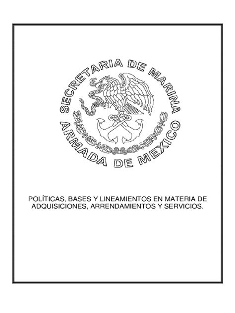 Fillable Online POLTICAS BASES Y LINEAMIENTOS EN MATERIA DE Fax Email Print PdfFiller
