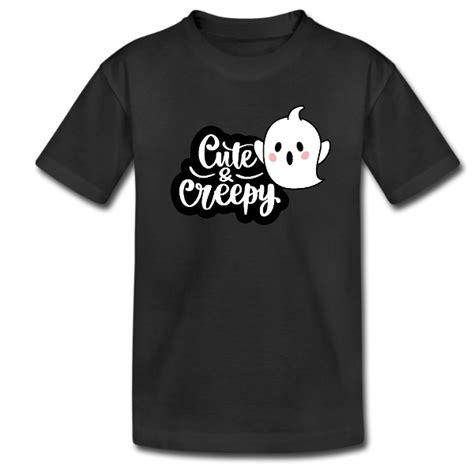 Cute And Creepy Halloween Kids Tshirt Teeprint
