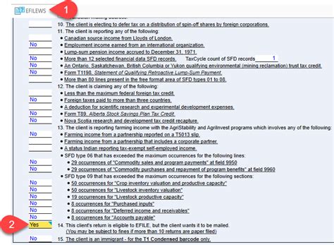 T1 Paper Filing T1 Condensed Taxcycle