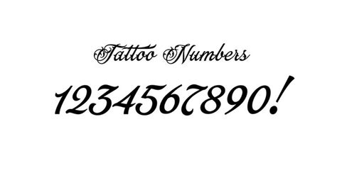 The Tattoo Numbers Are Black And White With Letters That Say