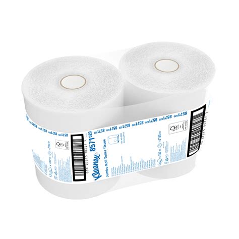 Kleenex Jumbo Toilet Roll 8571 Jumbo Roll Toilet Tissue 12 Rolls X