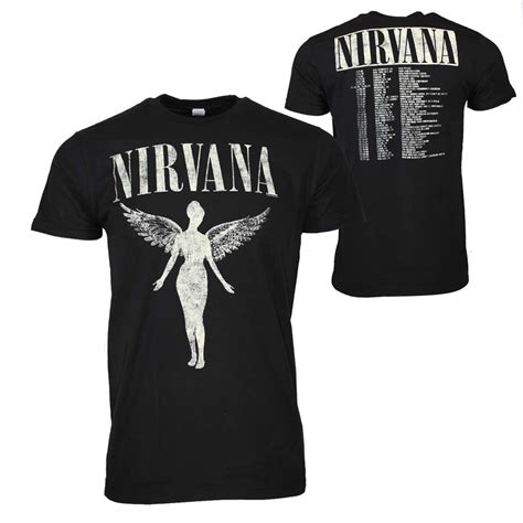 Nirvana Nirvana In Utero Tour T Shirt Men Loudtrax