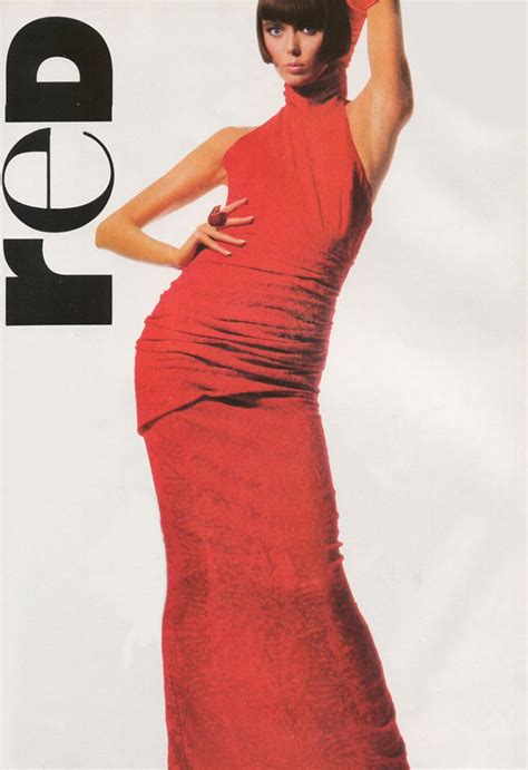 Brynja Sverris In Red By Irving Penn For Vogue Us September 1987 High Fashion Editorial