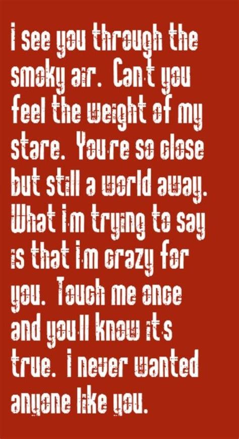 Madonna Crazy For You Song Lyrics Song Quotes Music