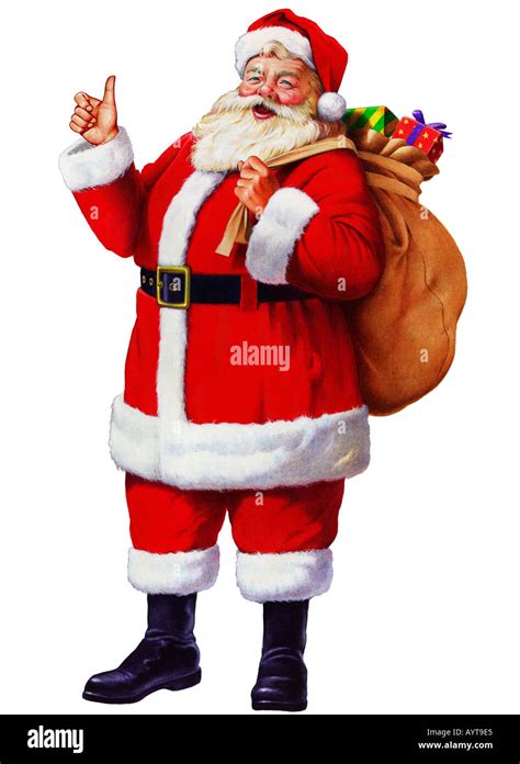 Illustration Of Smiling Santa Claus Stock Photo Alamy