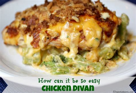 Easy Chicken Divan Easy Chicken Divan Recipe