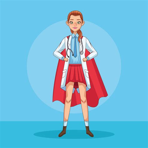 Female Doctor As A Super Hero Download Free Vectors Clipart Graphics