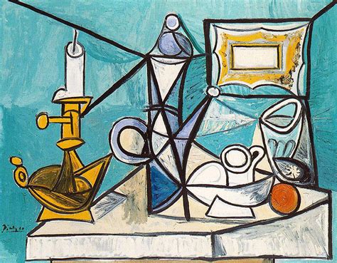 Pablo picasso, the father of cubism, was famous for his eagerness to evolve. Still life with lamp - Pablo Picasso - WikiArt.org