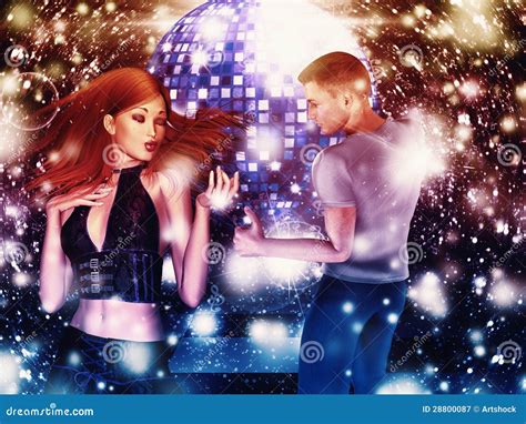 Man And Woman Dancing Stock Illustration Illustration Of Beautiful 28800087