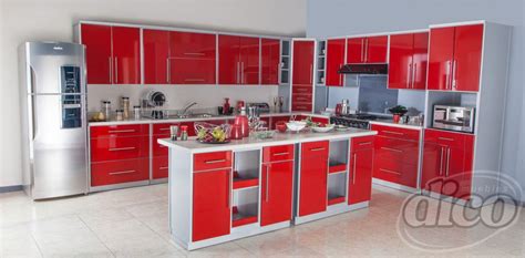 Pero ¿dónde se deben colocar? Osaka Rojo Cocina por Modulos | Kitchen style, Kitchen ...