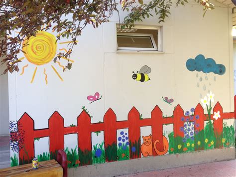 Wall Painting Kindergarten School Wall Decoration School Wall Art
