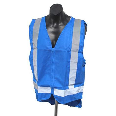 These must be blue, because blue is the only colour that doesn't occur naturally in food. Blue Hi-Vis Safety Vests | Safety Vests New Zealand