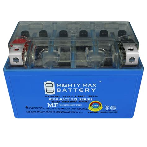 Ytz10s 12v 86ah 190cca Gel Battery Mightymaxbattery