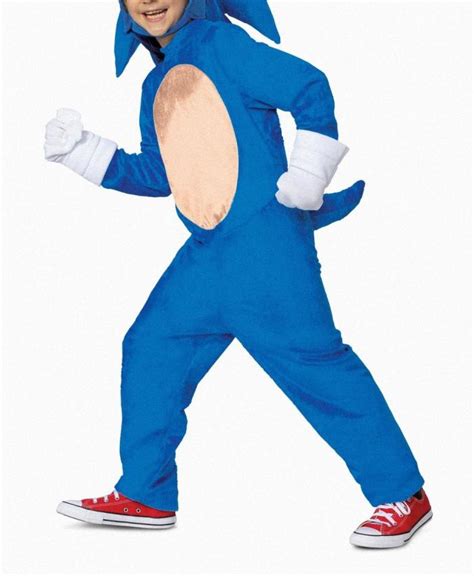 Sonic 2 Deluxe Sonic Movie Costume For Kids Girlsboys Video Game
