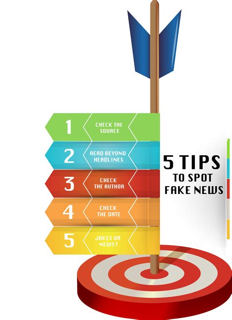 5 Tips To Spot Fake News Illustration With Infographics