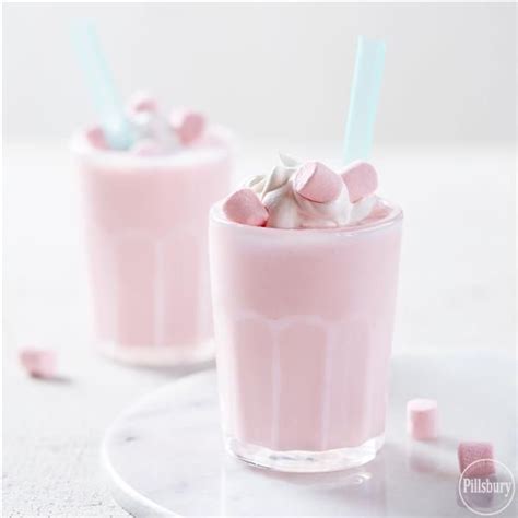 Honey, milk, strawberries, sugar, ingredients. Strawberry Marshmallow Milkshake | Recipe in 2020 ...