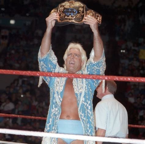 The Nature Boy Ric Flair With The Wwf World Tag Team Championship R Squaredcircle