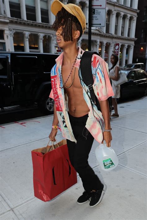 Jaden Smith Showing His Abs In Nyc July 2016 Popsugar Celebrity Photo 1