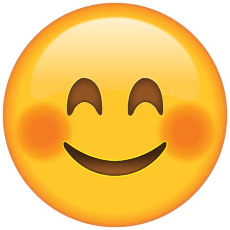 Download Smiling Face Emoji With Blushed Cheeks Emoji Island