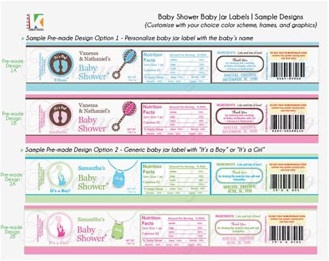 Each of the 13 tags come on a sheet of 12, totally free for you to print! {Baby Showers} DIY Prinatble Baby Jar Label Favors for ...