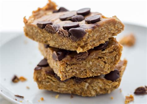 Easy Vegan Peanut Butter Oat Bar Recipe No Bake Serving Realness
