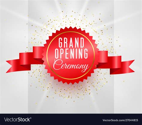 Opening Ceremony Grand Opening Banner Design Free Download Vector Psd