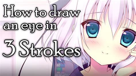 How To Draw An Anime Eye In 3 Strokes Voice Over Tutorial