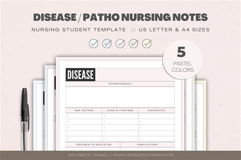 Nursing Notes Nursing School Notes Template Templates Organize Your
