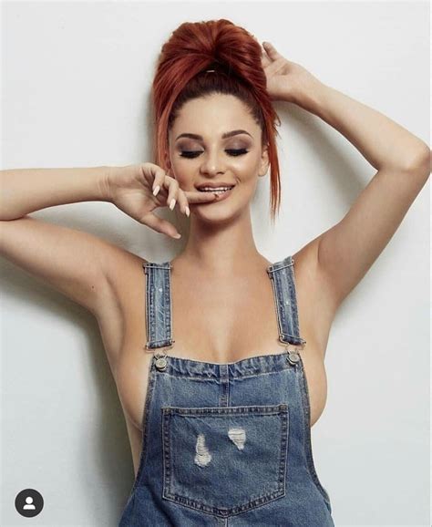 55 hot redhead babe in overalls sexy side boob 58ssbp thesexier