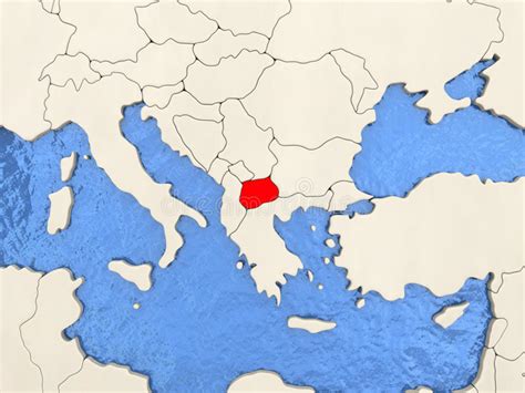 Upewnij się, że nasze ceny są najniższe. Macedonia polityczna mapa ilustracja wektor. Ilustracja ...