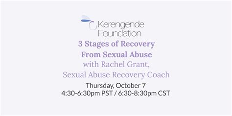 3 Stages Of Recovery From Sexual Abuse The Kerengende Foundation