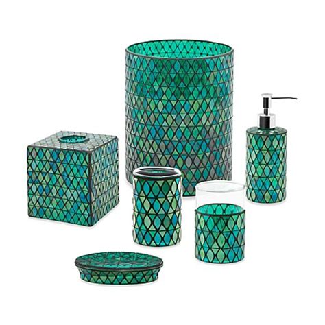 Nordic green leaves bathroom accessories set toothbrush. Emerald Bathroom Accessories - Bed Bath & Beyond