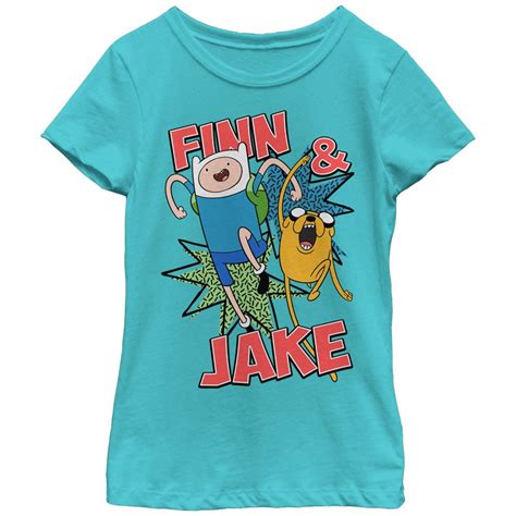Adventure Time Adventure Time Finn And Jake Girls Graphic T Shirt